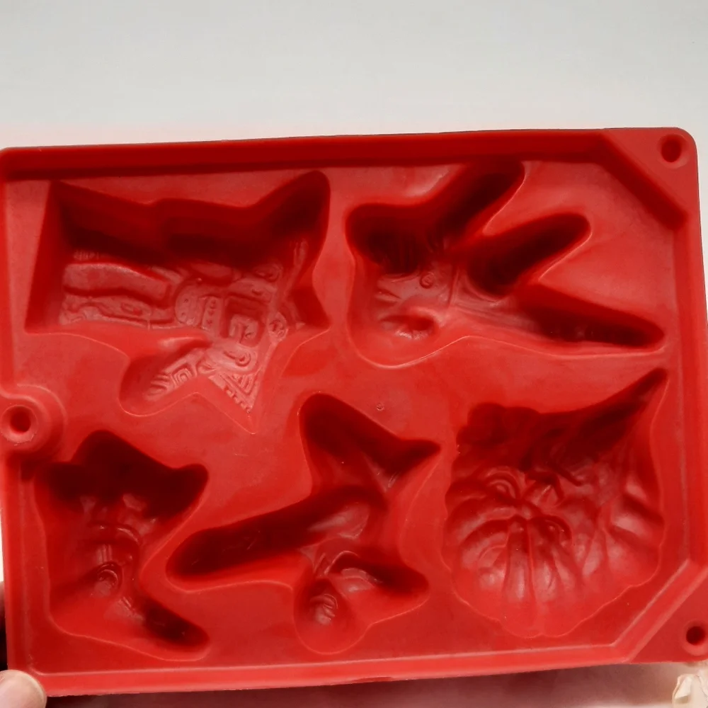 Vintage Power Rangers Jello Jigglers Mold Red Small 2 Piece Lot
